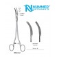 Mikulicz Forceps, Curved , 1x2 Teeth, 20 cm